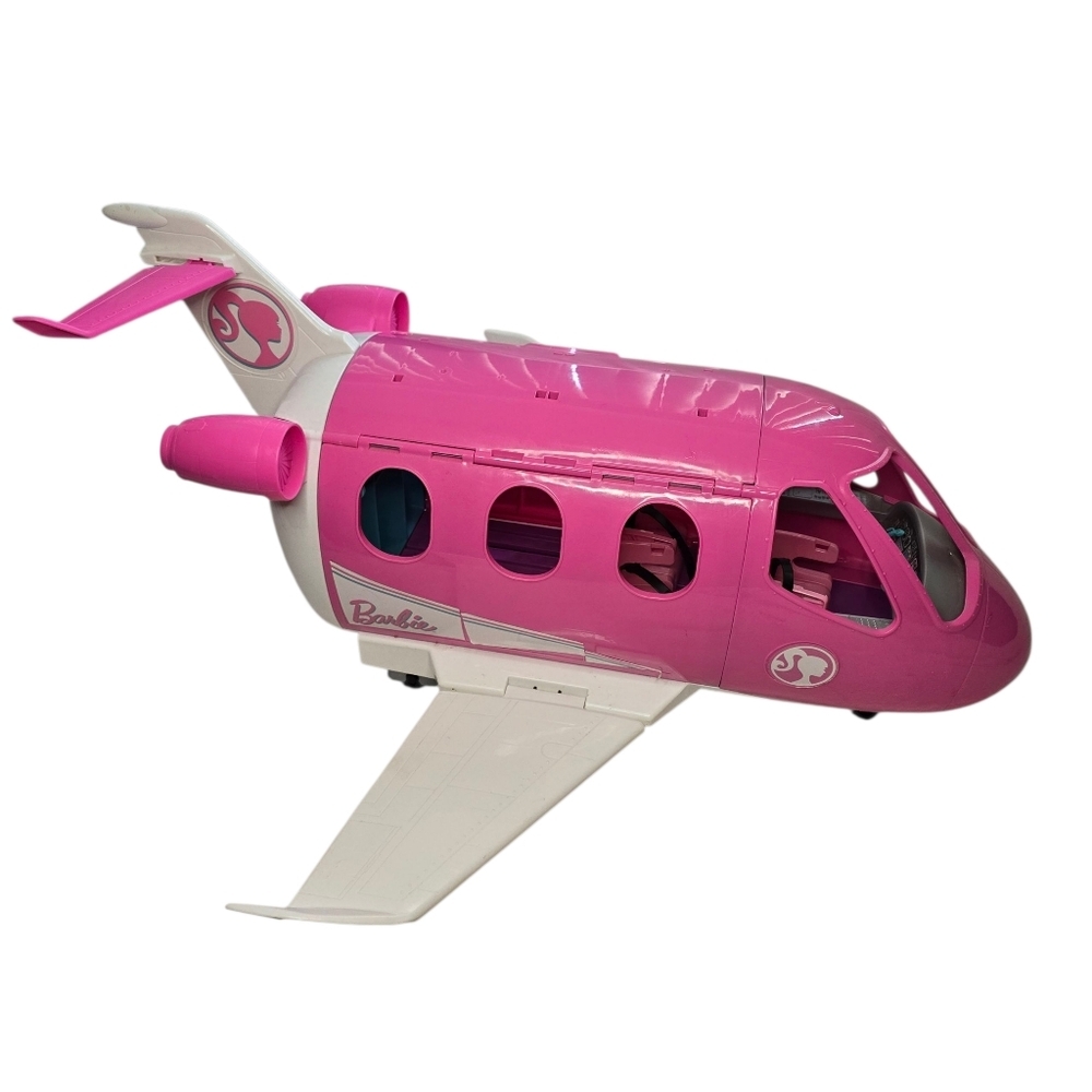 Barbie Dreamplane Airplane Playset Pink White Large